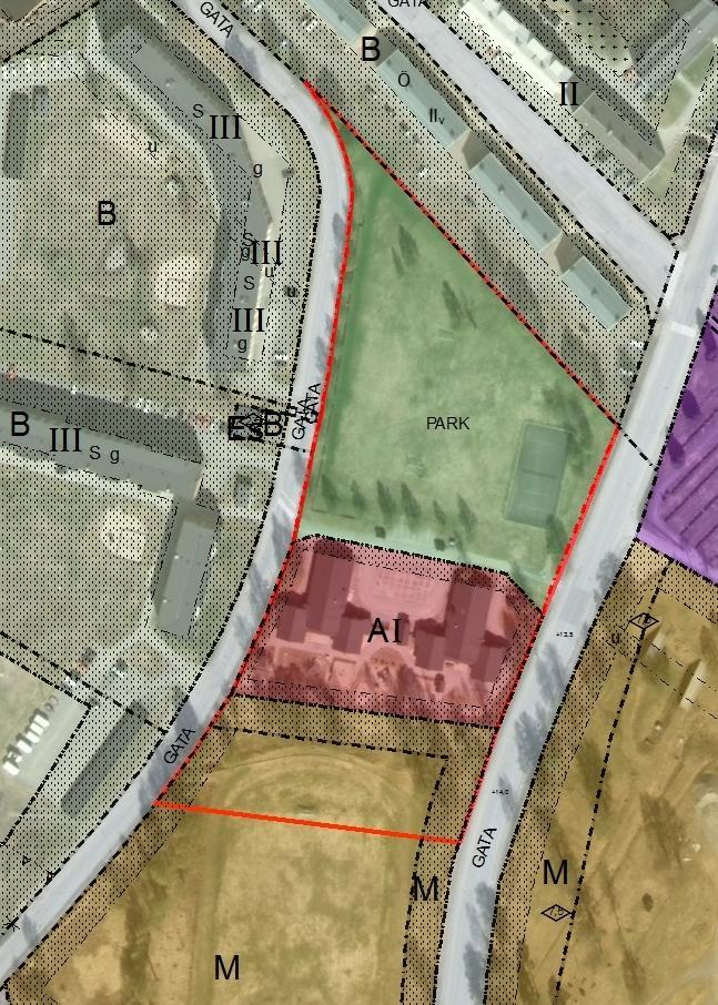 Fördjupad översiktsplan där planområdet markerats med rött Detaljplan För området gäller detaljplanerna: 25-BOD-2483 och 25-P79/68.