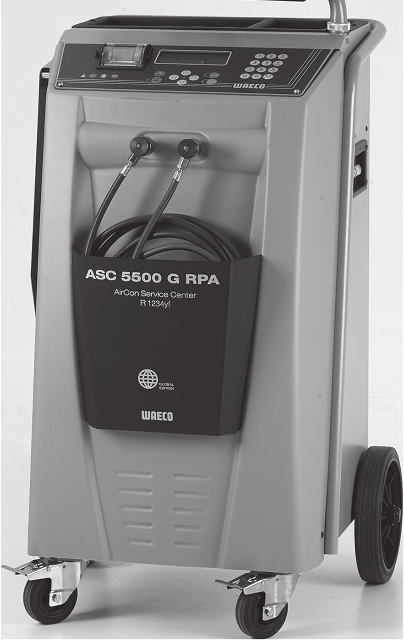 Servicearbeten ASC5500G RPA 2. Demontera frontskärmen: Skruva ut kontrollpanelens skruvar (D) och fäll upp kontrollpanelen.