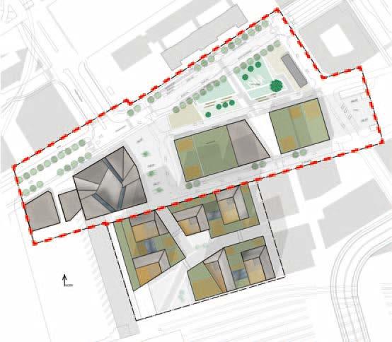 Planens innebörd och genomförande Illustration över planområdet samt planområdet för DP Norr om Centralstationen.