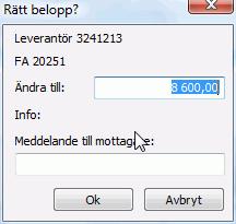 Utbetalning Det är dags att betala leverantörsfakturan och genom att använda modulen Utbetalning, skapar du enkelt betalningsfiler som kan överföras via internet till din affärsbank för betalning.