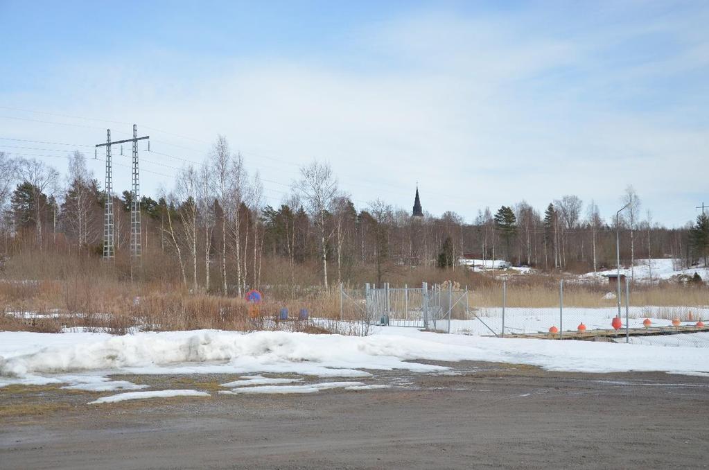 Figur 16, foto från vändplan vid småbåtshamn.