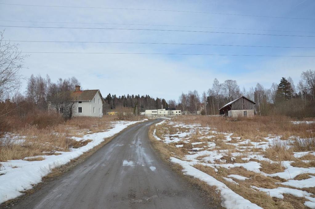Figur 17, öppet landskap mellan Strandvägen och