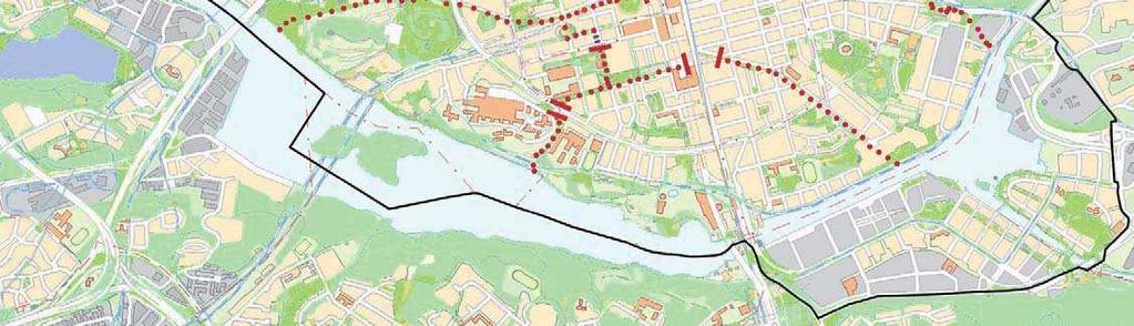 Längs förkastningsbranten på norra Södermalm finns många intressanta och kulturhistoriskt värdefulla miljöer som skulle kunna bindas samman och ingå i ett lättgånget promenadstråk.