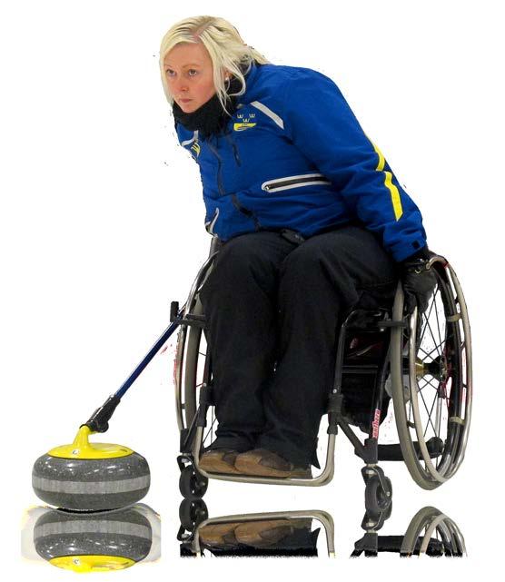 FORTSATT ÖKNING Satsningen på rullstolscurling fortsätter framgångsrikt och antalet aktiva och ledare ökar. Utskottets målsättning är att nå 70 aktiva rullstolscurlare under de kommande åren.