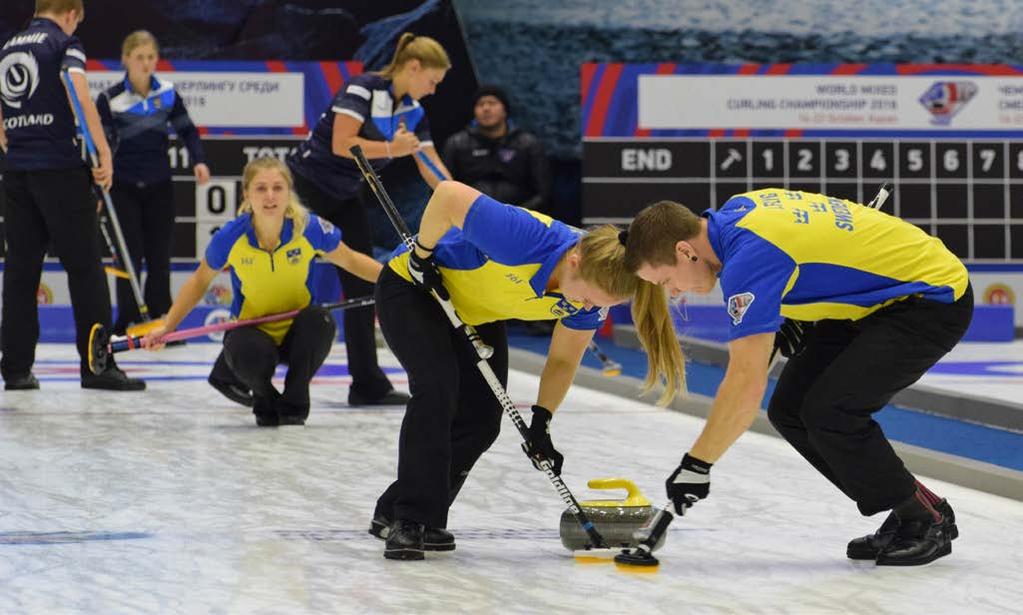 TÄVLING Foto: WCF Svensk Curling står sig starkt och kan blicka tillbaka på en av de mest framgångsrika säsongerna under de senaste åren.