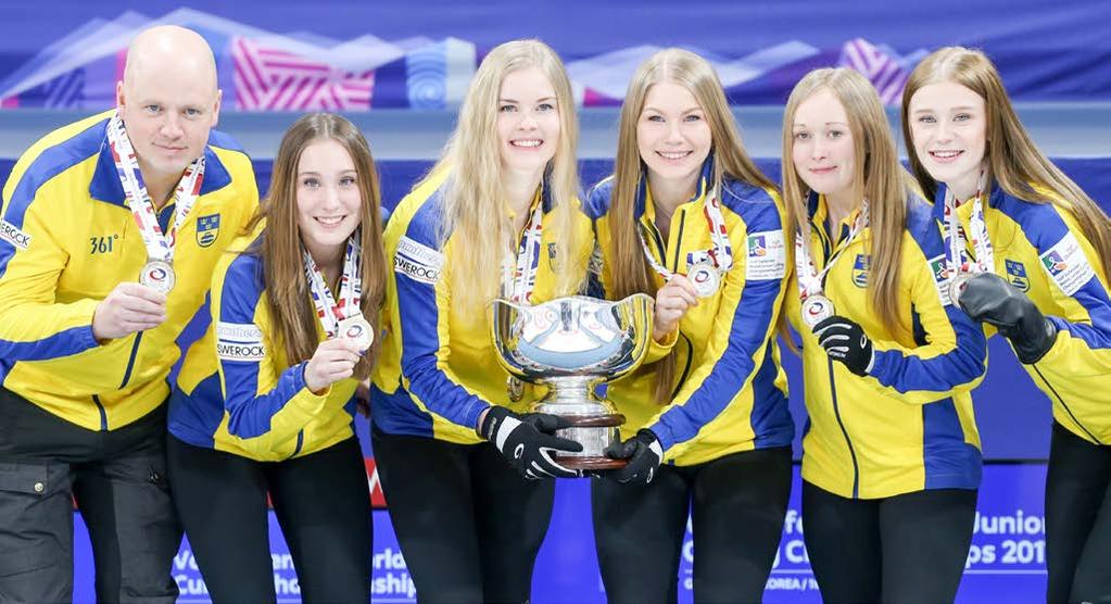 nästan, så man får vara nöjd ändå. Vi gjorde vad vi kunde. EM GULD 2016 Foto: WCF EM HERRAR 2016 Tredje raka EM-guldet för lag Edin. Och alla tre gånger har Norge stått för motståndet i finalen.