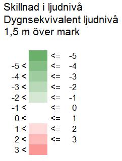 Där kan en gemensam uteplats anläggas för bostäderna. Området där uteplatser kan anordnas begränsas av dygnsekvivalent ljudnivå. 7.