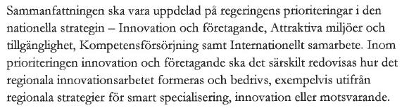 S3 och uppföljning Näringsdepartementet: