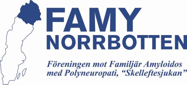 AKTUELLT FRÅN FAMY-NORRBOTTEN OCH STIFTELSEN AMYL Nr 1/2011 I det här numret: Föreningsuppgifter 2 Ledaren, Fo-rapport Anders O 3 Fo-rapport Elisabeth S-E, Erik L 4