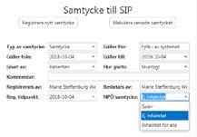 Spara Beslutas om SIP under Planering