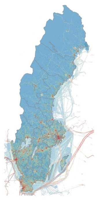 den årliga geografiska fördelningen främst på grund av att de svenska klimatmålen ska uppnås utan att upptag av koldioxid inom sektorn LULUCF tillgodoräknas.