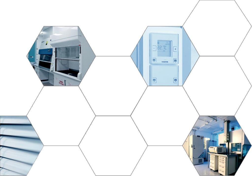 Öppen integration Laboratorie automation från SAUTER Rumstemperatur styrning Styrning av persienner och belysning Rumstrycksreglering & övervakning Rumstrycks balansering SAUTER uppfyller dina krav.