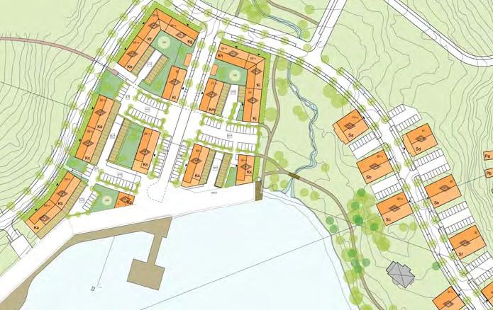 Sidan 13 av 16 byggrätterna här är att området närmast Väsjöån ska bevaras som en del av det blågröna stråket.