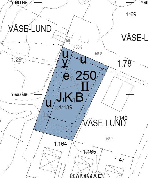 Planförslaget tillåter industri (ej störande) (J 1 ), kontor/hantverk (K) och bostäder (B).