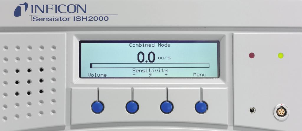 3 Kontroller och kontakter Kontrollerna och kontakterna gås igenom och visas i detta kapitel. Bild 3-1. Kontroller och indikatorer för Sensistor ISH2000 HySpeed.