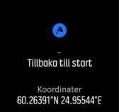 Navigeringsguiden visas som den sista skärmen i det valda sportläget.