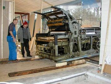 INLEDNING / HISTORIK Historik Johanna, en stoppcylinderpress för litografiska stenar, är tillverkad år 1897 av Klein, Forst & Bohn Nachfolger, Johannisberger Maschinenfabrik, Geisenheim am Rhein,