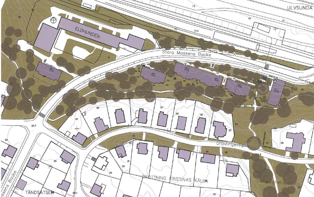 SID 3 (6) FÖRESLAGEN BEBYGGELSE Flerbostadshus i tre till