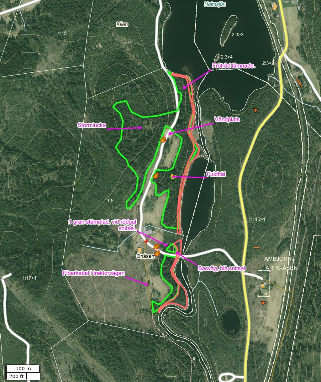 Traktdirektiv 17-11-06 14:46 Sävshult 1:5 Hushållningssällskapet Skog Detaljkarta Skala: ~1:5000