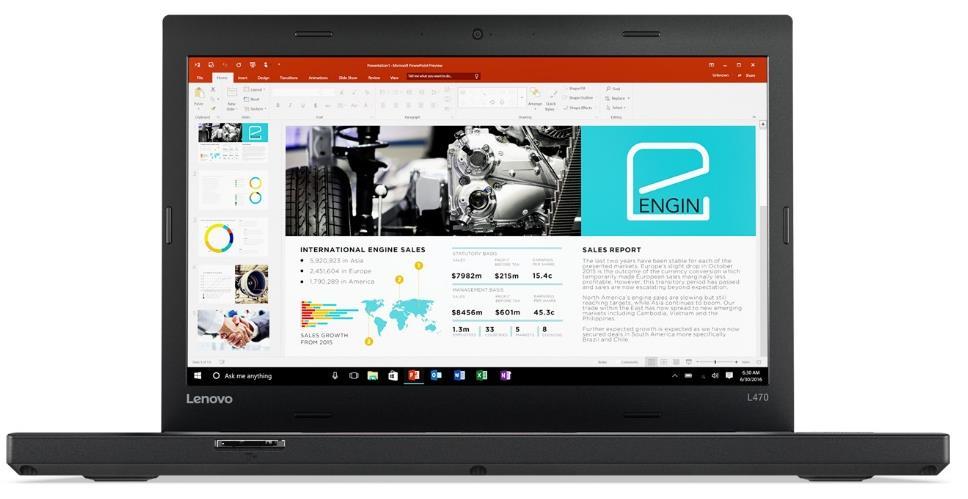 ThinkPad L470 Art nr 20J4002FMX i5-7200u 256GB SSD PCIe 14.