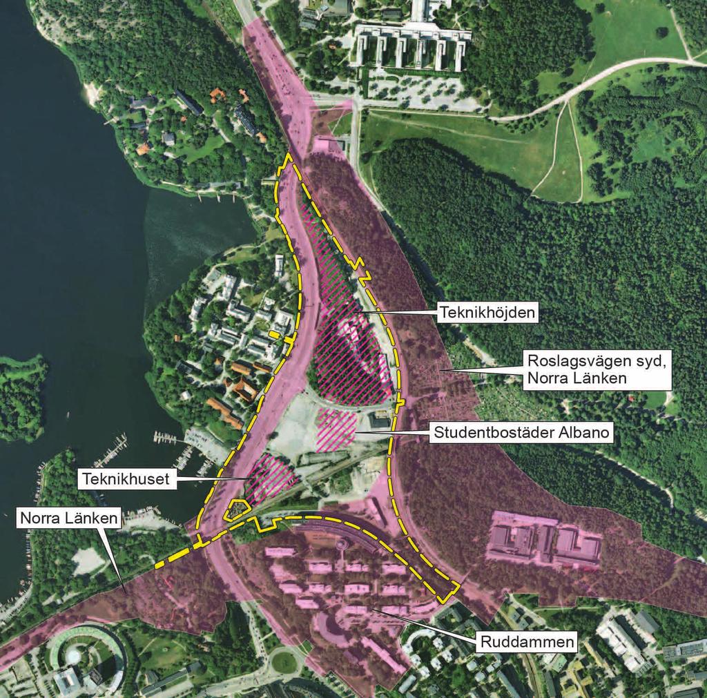Till exempel har behovet av nya lokaler i närheten av Frescati ökat. Staden har också beslutat att inkludera även norra delen av Albano i planområdet.