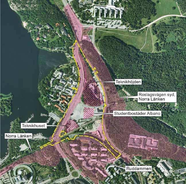 Till exempel har behovet av nya lokaler i närheten av Frescati ökat. Staden har också beslutat att inkludera även norra delen av Albano i planområdet.