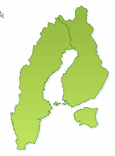 Potentiella orter för etablering Kolari-Pajala North Finland