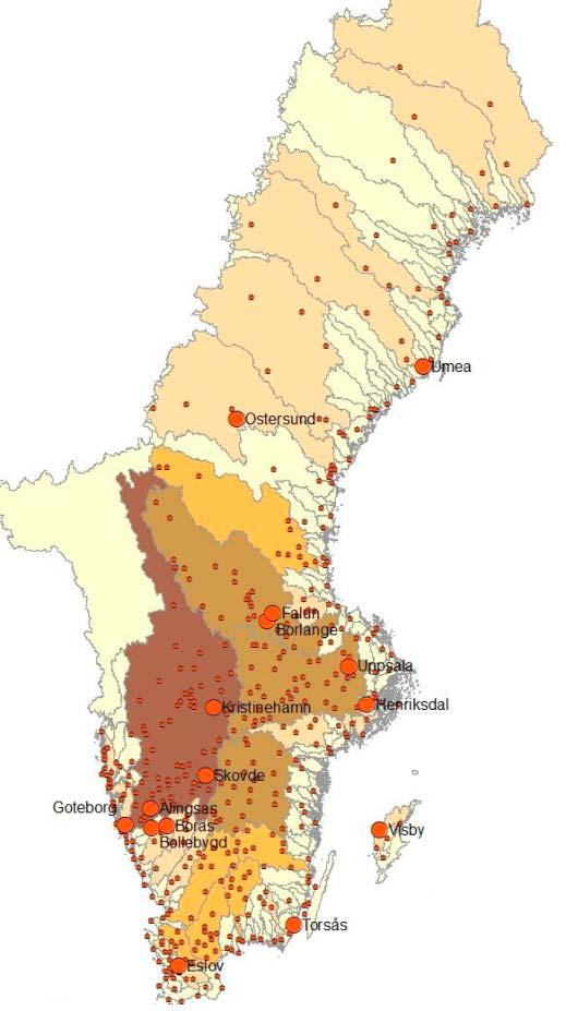 Behov av utökad rening Central fråga i regeringsuppdraget: Finns recipienter som är mer känsliga än andra för utsläpp av läkemedelsrester kopplat till effektnivåer/ gränsvärden eller utifrån