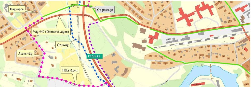 7 (26) Nya gator ansluts till industrigatan för att nå handelsområdet. Parkeringar till respektive byggnad anordnas inom respektive tomtplats.