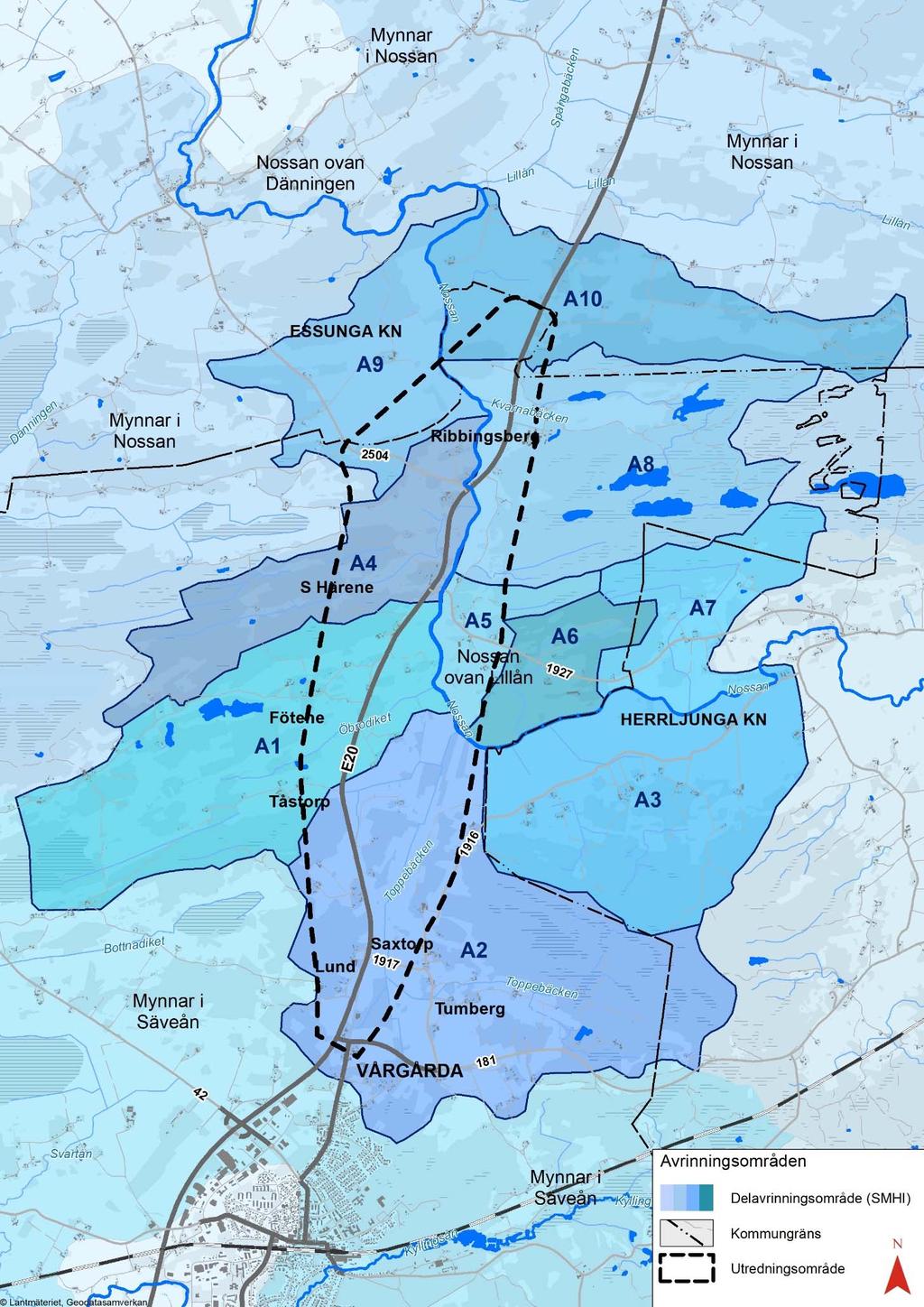 Vägplan samrådshandling, val av lokaliseringsalternativ 2017 12 20 Figur 4.5.12:1.