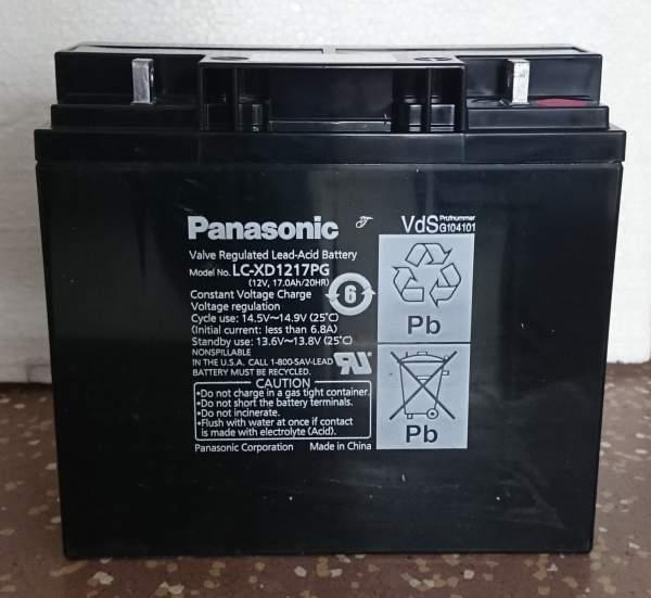 4 Batteri LC-XD1217PG (Panasonic) Verktyg: Nyckel till box Skruvmejsel stjärna (Philips) #2 Skruvmejsel platt ca 8 mm (2 stk.) Arbetsflöde: Koppla från 230V.