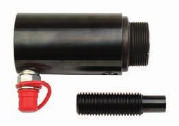 Hydraulcylinderns tryck kan kombineras med slagkraft vid användning av slagkropp 08-. Till exempel vid urpressning av fastrostade drivaxlar. Vikt:,8 kg. Slaglängd: 0 mm. Automatisk returfunktion.