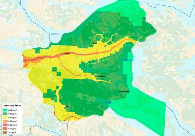 MILJÖPÅVERKAN OCH RISKFAKTORER LUFTFÖRORENINGAR OCH KLIMATPÅVERKAN Miljökvalitetsnormer Miljökvalitetsnormer är bindande nationella föreskrifter som anger den lägsta godtagbara luftkvaliteten som