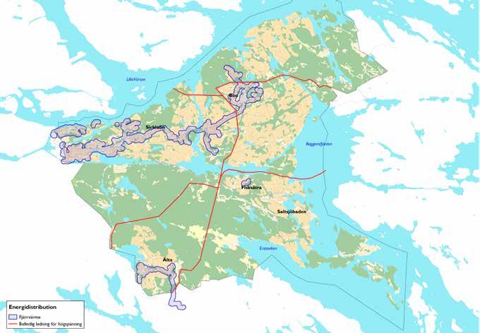 TEKNISKA SYSTEM Energidistribution Fjärrvärmenäten har byggts ut under de senaste åren av energibolagen Fortum och Vattenfall.