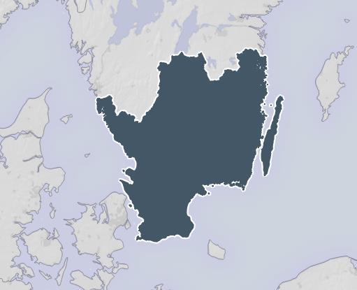Sydsverige befolkning 31/3 2018 % av Sydsverige % av Sverige Blekinge 159 362 6% 2% Halland 325 813 12% 3% Jönköping 358 102 14% 4% Kalmar 243 718 9% 2% Kronoberg 197 826 8% 2% Skåne 1 348 607 51%