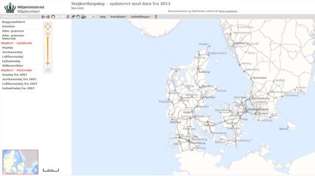 Figur 6. Miljøministeriets hemsida där olika kartunderlag kan laddas ner gratis. (http://download.kortforsyningen.dk/content/geodataprodukter) Figur 7.