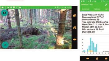 VISION Nyheter nyhetsredaktör: sverker johansson sverker@bitzer.se Mobilappar ger bra skogsuppskattning Skogforsk har testat två mobila appar för att mäta skog. Båda får bra betyg.