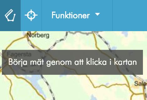 - Genom att klicka på ikonen till vänster om respektive koordinat kopieras koordinaterna. - Avsluta funktionen genom att klicka på X.