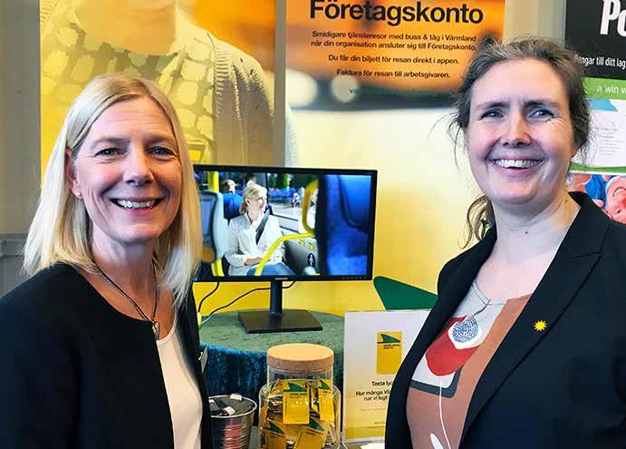 Jessika Lundgren, VD på Värmlandstrafik, höll tillsammans med Dag Rogne, kommunalråd Säffle kommun, ett invigningstal vid firandet.