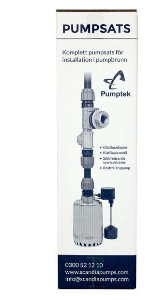 Med sin låga vikt och hög prestanda, PUMPTEK pumpsatsen är lämpligt för installation i pumpbrunn för dräneringsändamål eller efter trekammarbrunn.
