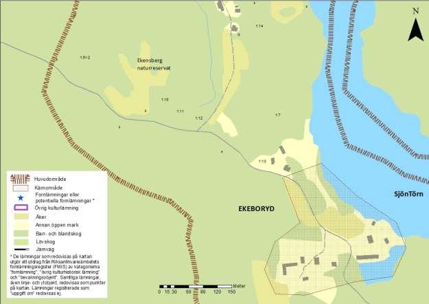 Den andra gården i kärområdet (Ekeboryd 1:3+1:5) är en tydligt utskiftad gård (1820-tal) 14. Mangårdsbyggnaden är en ovanligt stor tvåvåningsbyggnad med tre fönsteraxlar på gavlarna.