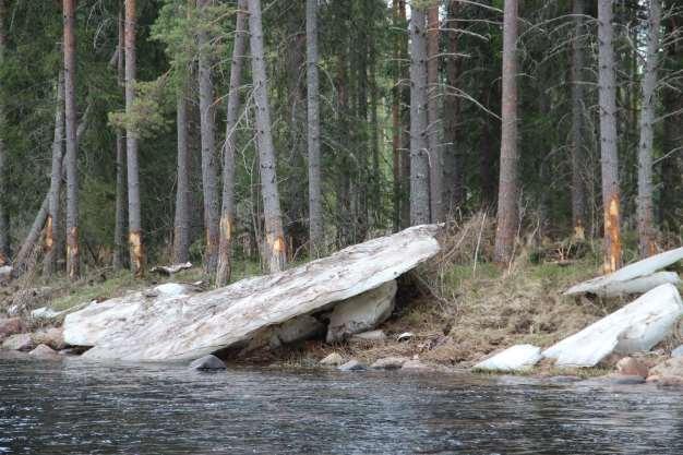 Från islossningen i Unnån 2013.