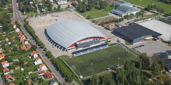 110 Allmänna intressen byggd miljö Göransson Arena är en av kommunens fyra turistnoder.