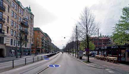 Norra Gubberogatan, 00, 00 fordon per årsmedelvardagsdygn Linnégatan: vid