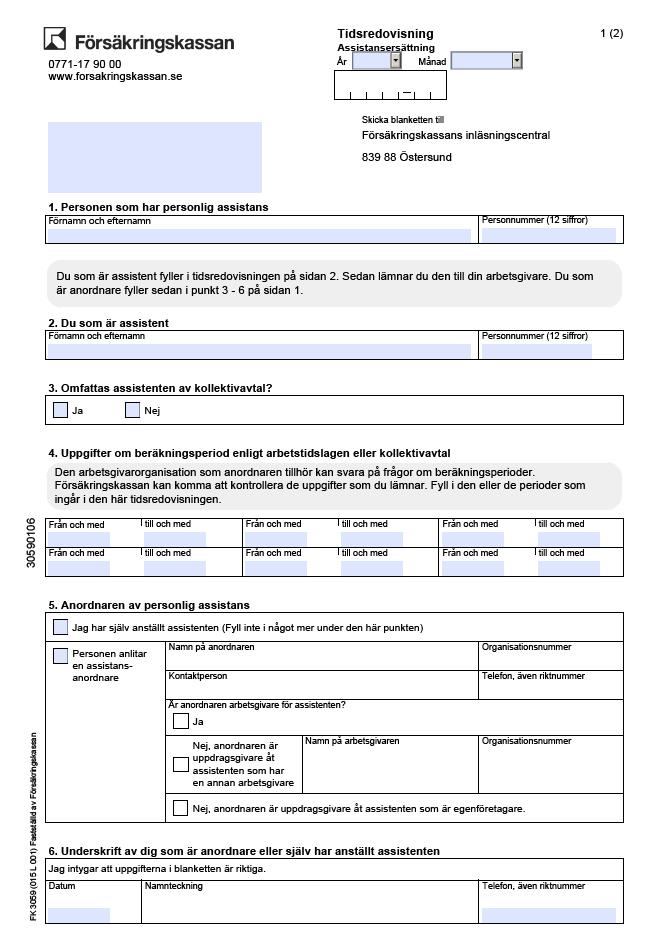 Försäkringskassans system ska kunna läsa uppgifterna.