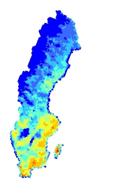 Antal dagar med mycket stor (5) och extremt stor