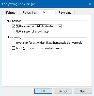 120 Mus Musnavigeringsval, pekarposition och pekarstyrning, som gör det enklare att utforska och förflyttade dig på skärmen. Med pekarposition flyttas pekaren in i vyn när du behöver den.