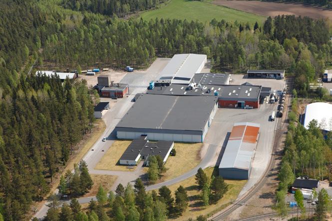 Feralco Nordics anläggning i Vetlanda. 100% KONTROLL NU, I OCH FÖR FRAMTIDEN Feralco Nordic strävar efter att använda återvunnet material i sina fällningssalter.