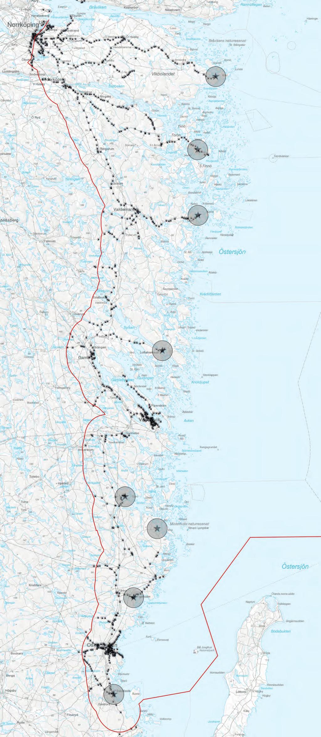 BILAGA/KARTOR Karta över kollektivtrafiken Område