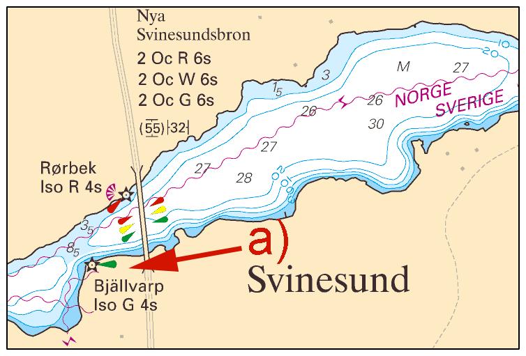 2016-07-07 15 No 606 Svinesund, Bjällvarp. Idefjorden, Svarte Jan. Sjöfartsverket, Norrköping. Publ.